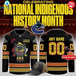 Vancouver Canucks 2025 National Indigenous Custom Name Special Hockey Jersey