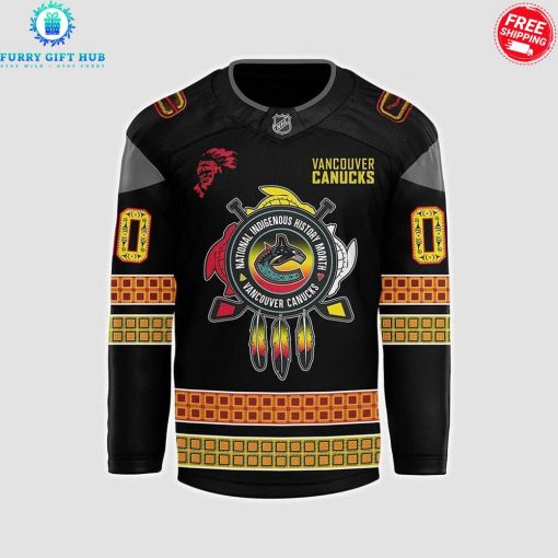 Vancouver Canucks 2025 National Indigenous Custom Name Special Hockey Jersey