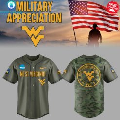 West Virginia Military Appreciation 2025 Special Baseball Jersey