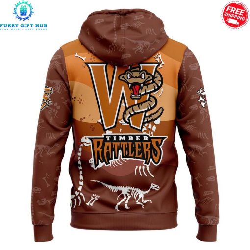 Wisconsin Timber Rattlers x Dino Night 2025 Special Hoodie