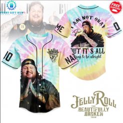 Jelly Roll I Am Not Okay The Beautifully Broken World Tour 2025 Special Baseball Jersey