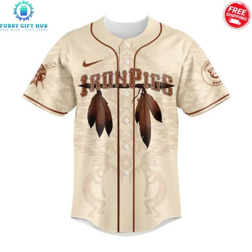 Lehigh Valley IronPigs Native American Heritage Month Special Baseball Jersey