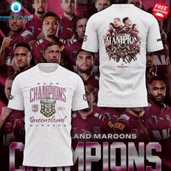 Queensland Maroons State of Origin Champions 2025 Special T Shirt 3