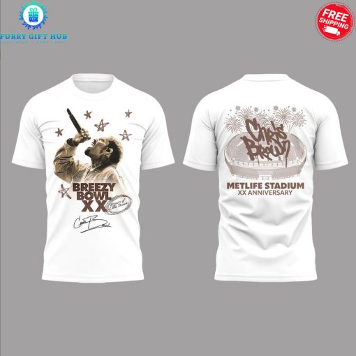 Chris Brown Breezy Bowl XX MetLife Stadium 2025 Special T-Shirt
