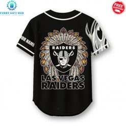 Las Vegas Raiders Native American 2025 Custom Name Special Baseball Jersey 3