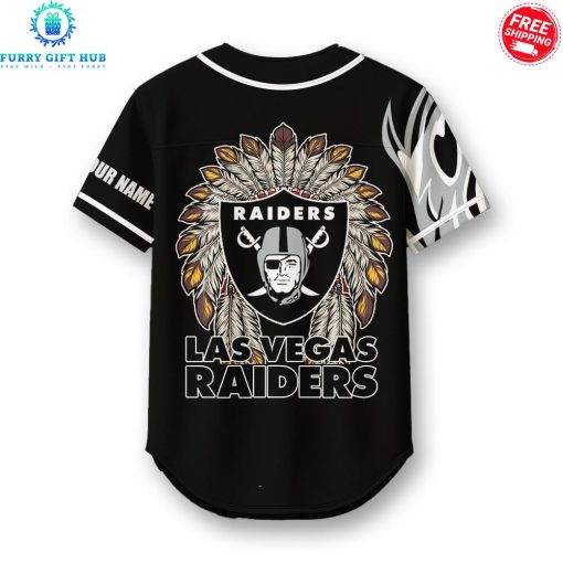 Las Vegas Raiders Native American 2025 Custom Name Special Baseball Jersey