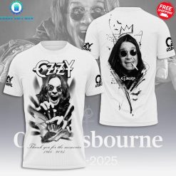 Ozzy Osbourne x Black Sabbath 2025 Special White T-Shirt