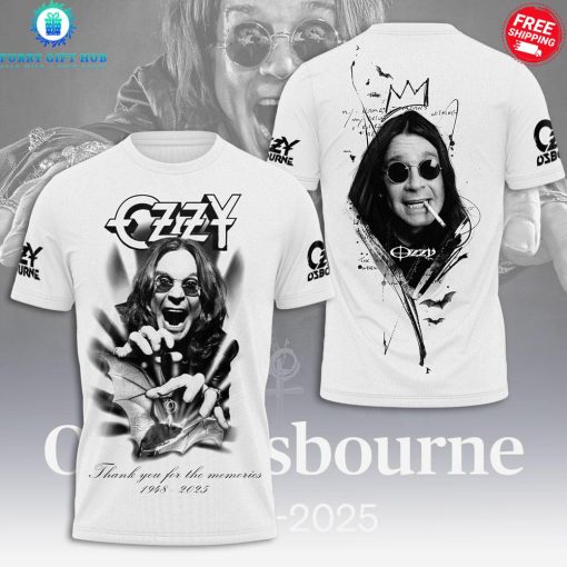 Ozzy Osbourne x Black Sabbath 2025 Special White T-Shirt
