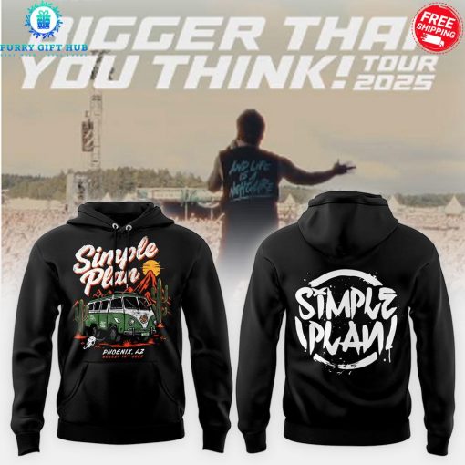 Simple Plan Bigger Than You Think Tour 2025 Special Shirt Collection